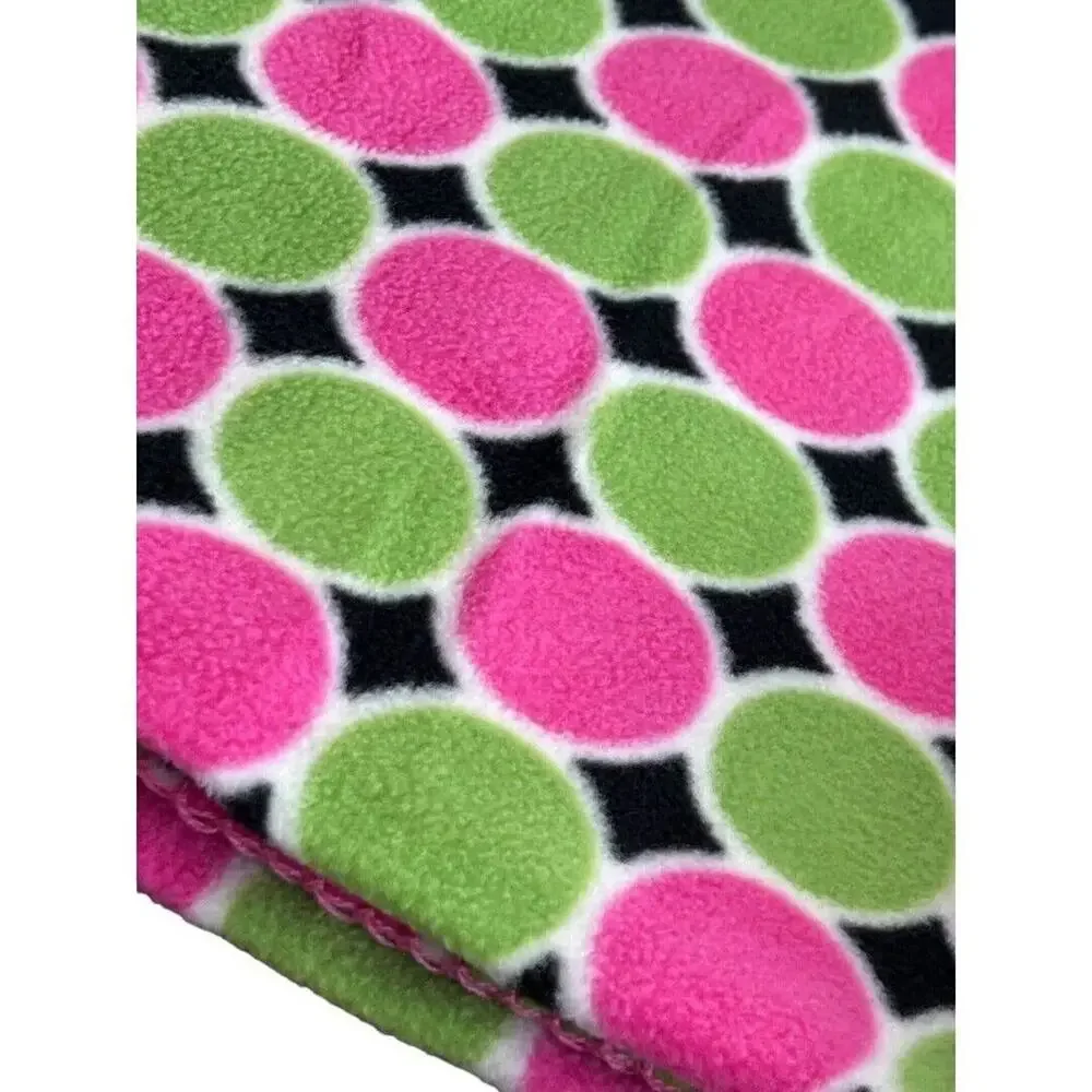 New Buckhead Betties Fleece Polka Dot Blanket 4'x5'